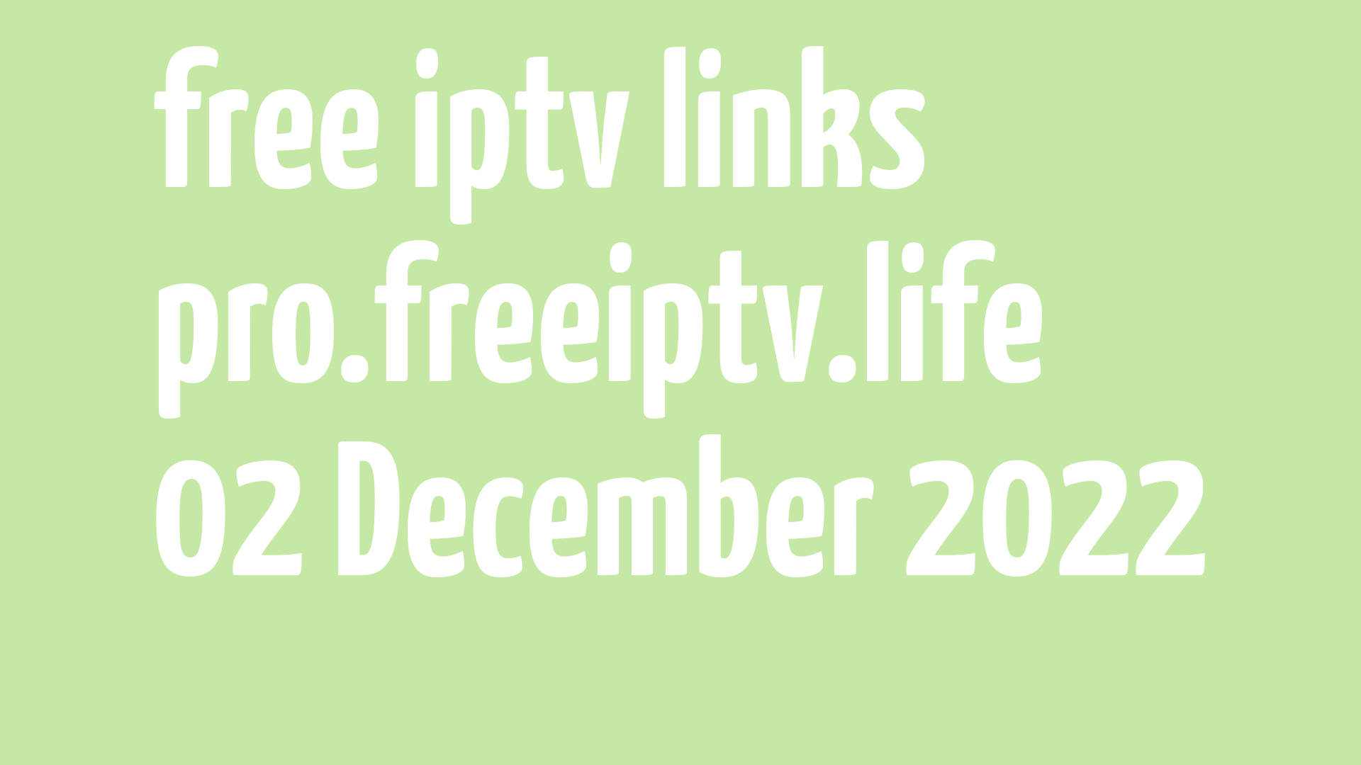 free iptv links 011222